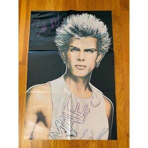 Vtg Billy Idol Music Poster, Original 1983 Chrysalis, Billy Idol Poster, 22x33